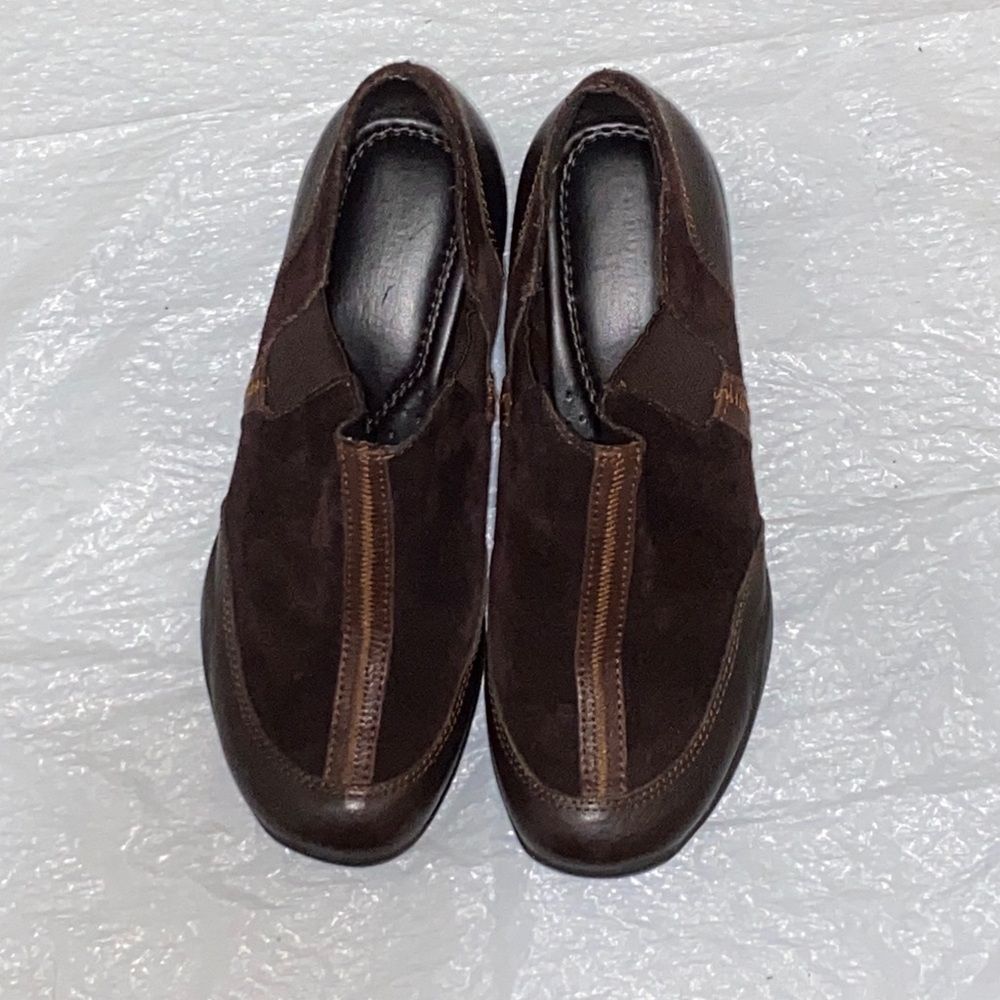 Naturalizer Chic Brown Leather Ankle Booties Size 7M